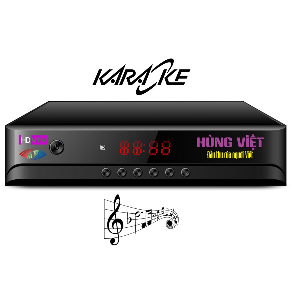 Đầu thu kỹ thuật số DVB T2 Hùng Việt Model HD 789 karaoke + sách karaoke cao cấp