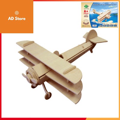 Đồ chơi lắp ghép gỗ 3D Máy bay tiêm kích Sopwith Triplane