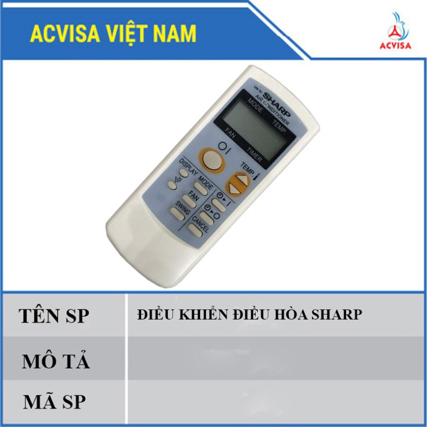 Điều Khiển Điều Hòa ( Máy Lạnh ) Sharp