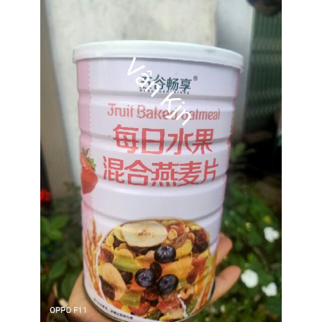 Ngũ Cốc Giảm Cân Mix Vị Hoa Quả, Ngũ Hạt- Bột Yến Mạch Cao Cấp 500G NCFOOD