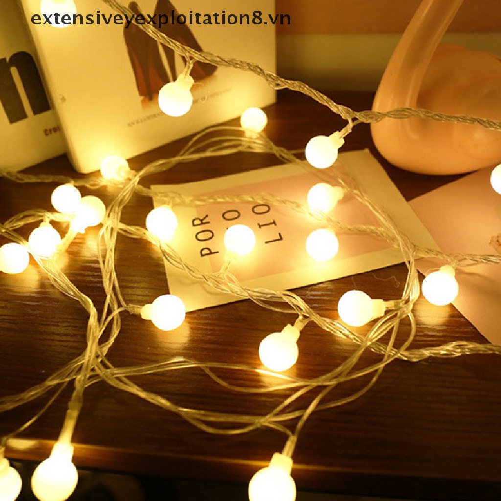 [Cường Độ Mạnh] Dây Đèn LED Bóng Tròn USB Trang Trí Giáng Sinh / Đám Cưới [vn]