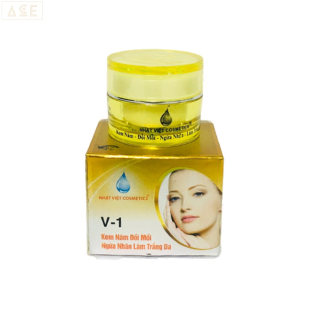 Kem v1 Nám, Đồi Mồi, Chống Nhăn, Làm Trắng Da, Ngọc Trai Đen, Sữa Ong Chúa (8g)