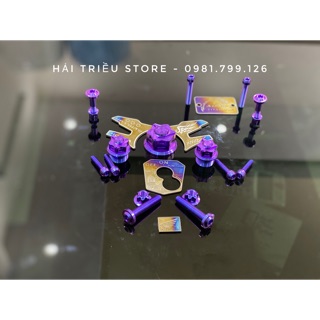 Full Bộ Ốc GR5 Chảng Ba Và Logo Titan Trang Trí Xe Sonic