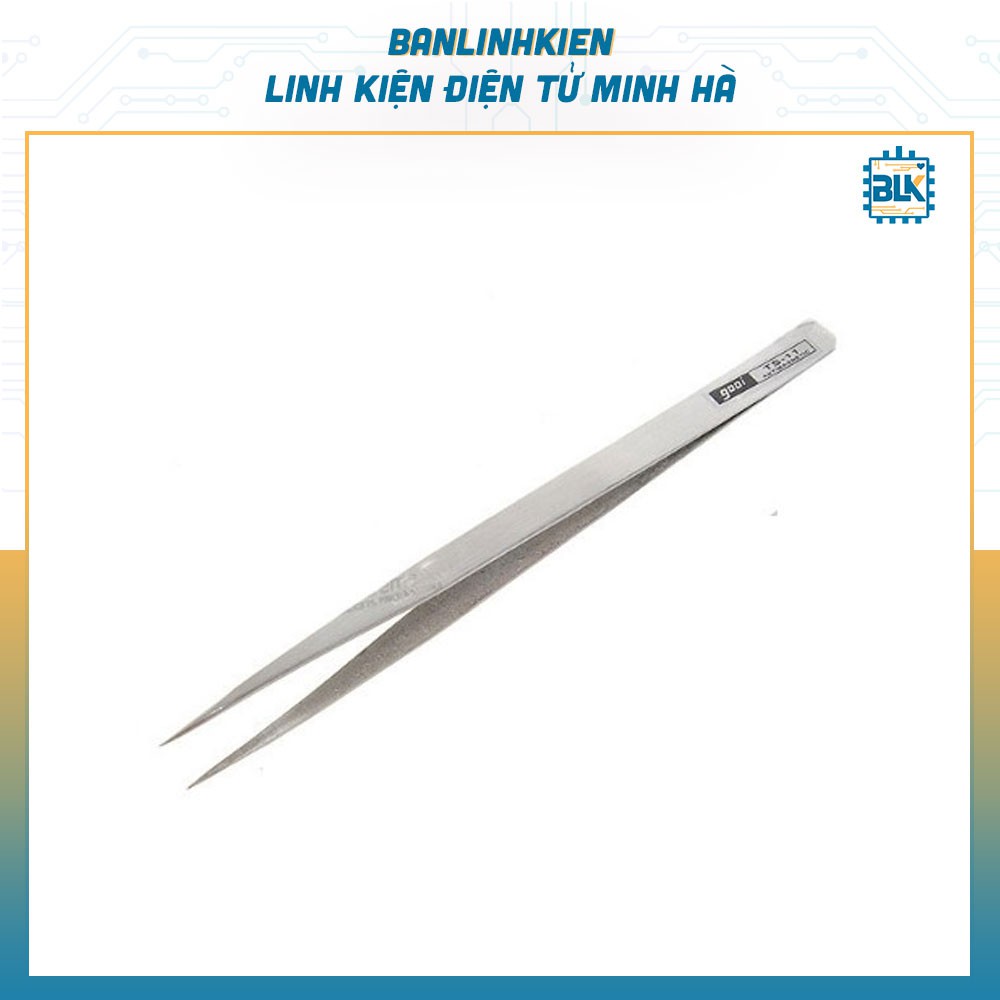 Nhíp Kẹp Linh Kiện TS-11 Thẳng (Gắp Đá Nail, Nối Mi, Nhặt Lông Yến)