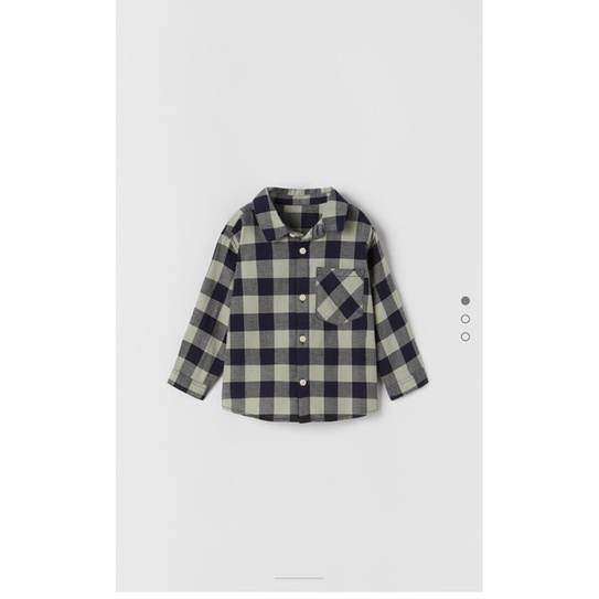 Áo sơ mi kẻ Zara bé trai săn sale