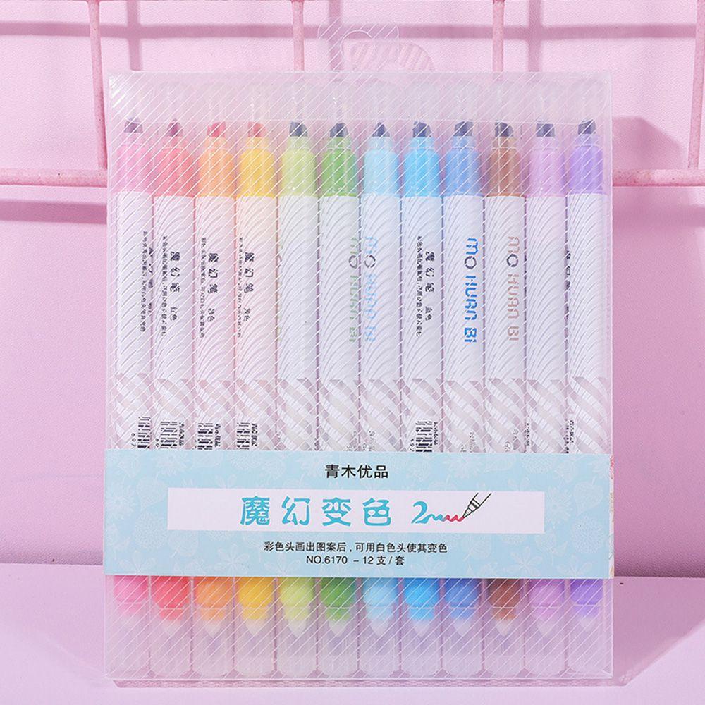 LAYOR1 Set 12 Bút Dạ Quang Nhiều Màu Sắc