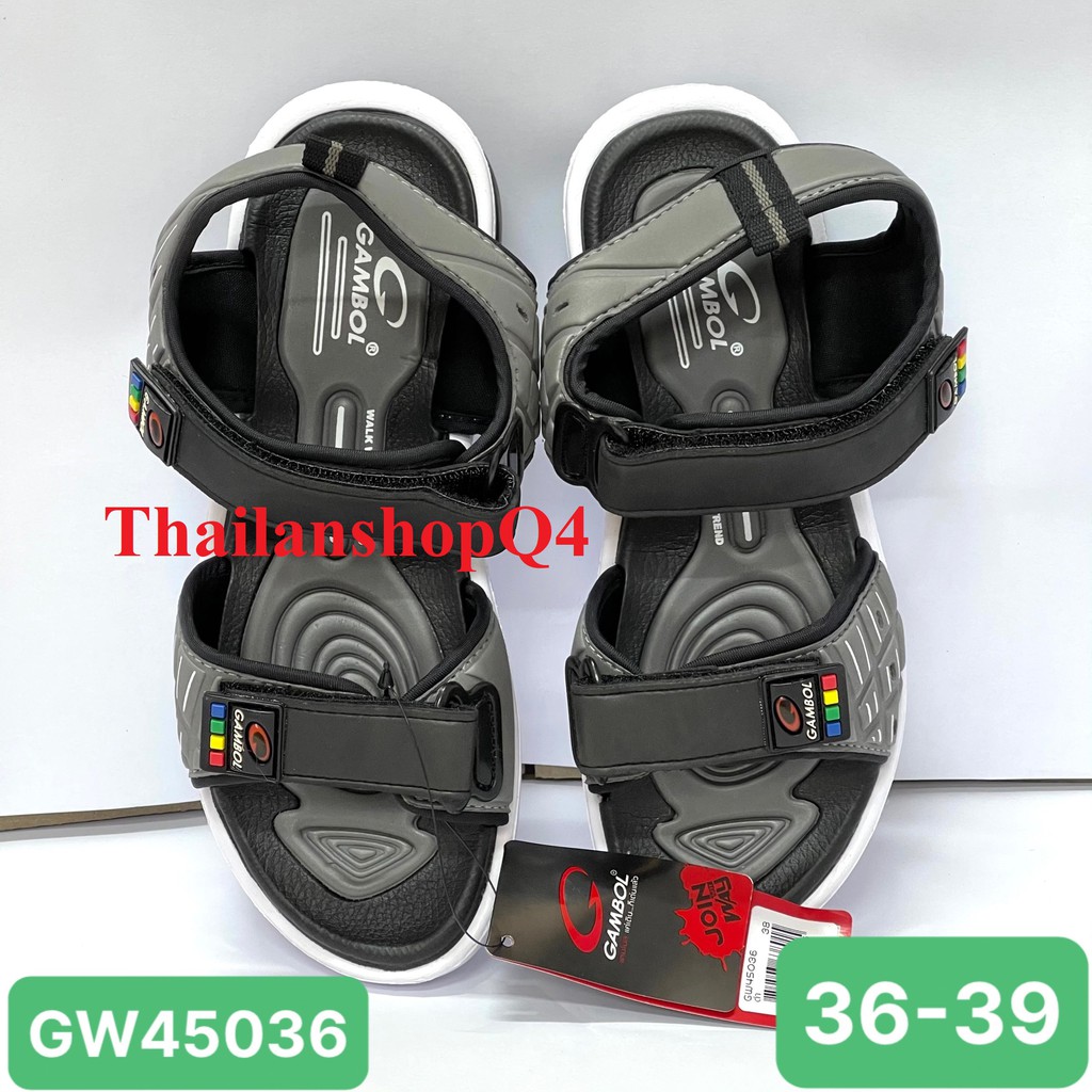 HCM- GIÀY SANDAL GAMBOL THÁI LAN MÀU ĐEN SIZE 36-39 GW45036