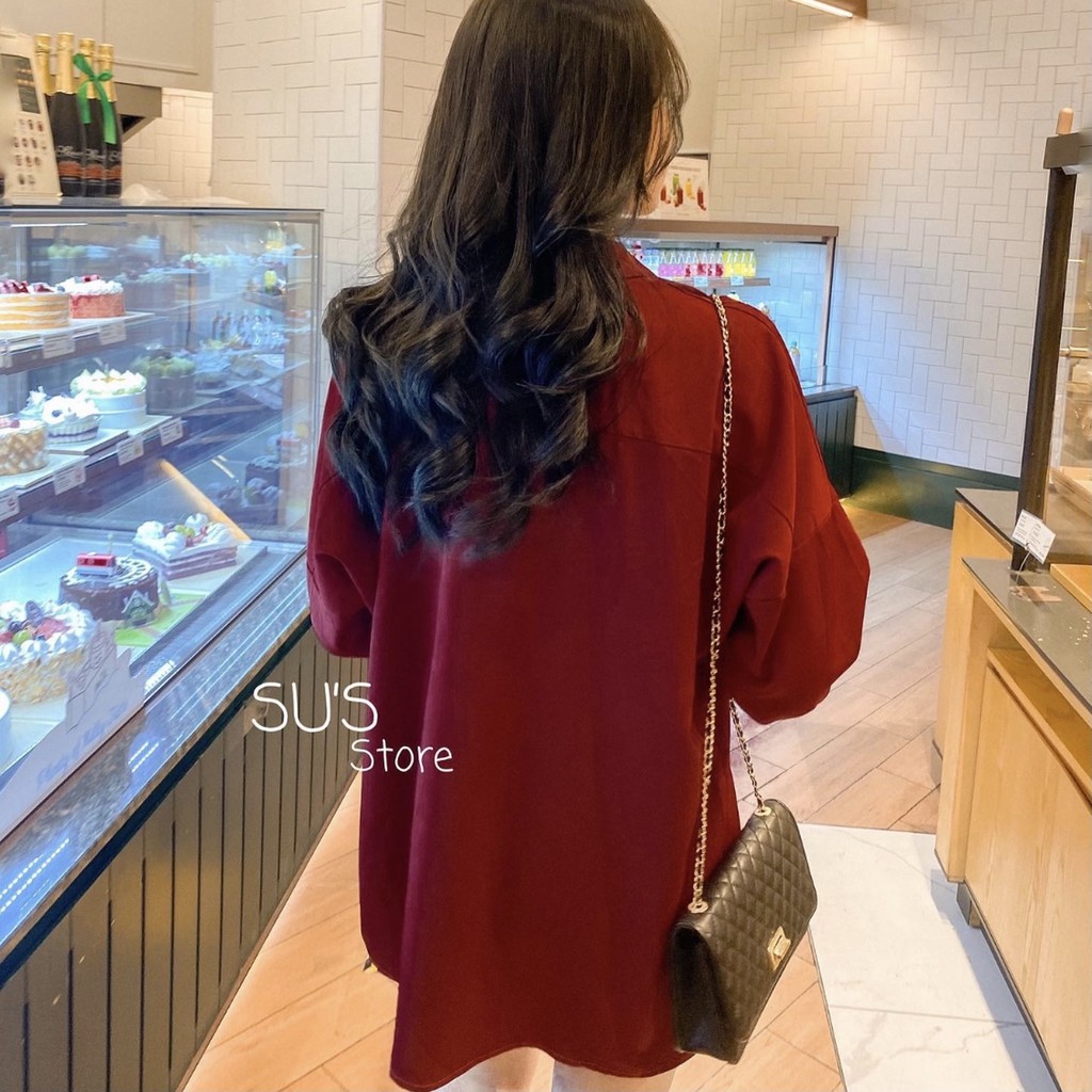 Áo sơ mi voan trơn túi trước A1660 SUSTORE