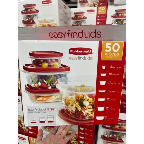 Bộ hộp nhựa đựng thực phẩm Rubbermaid 25 hộp và 15 hộp của Mỹ.