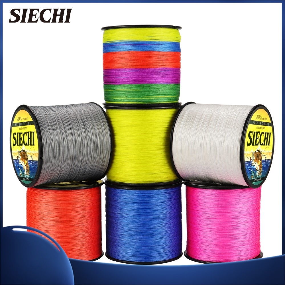 Cuộn Dây Câu Cá Bện 4 Sợi PE 12LB 15LB 20LB 30LB 38LB 43 Siêu Chắc 500M