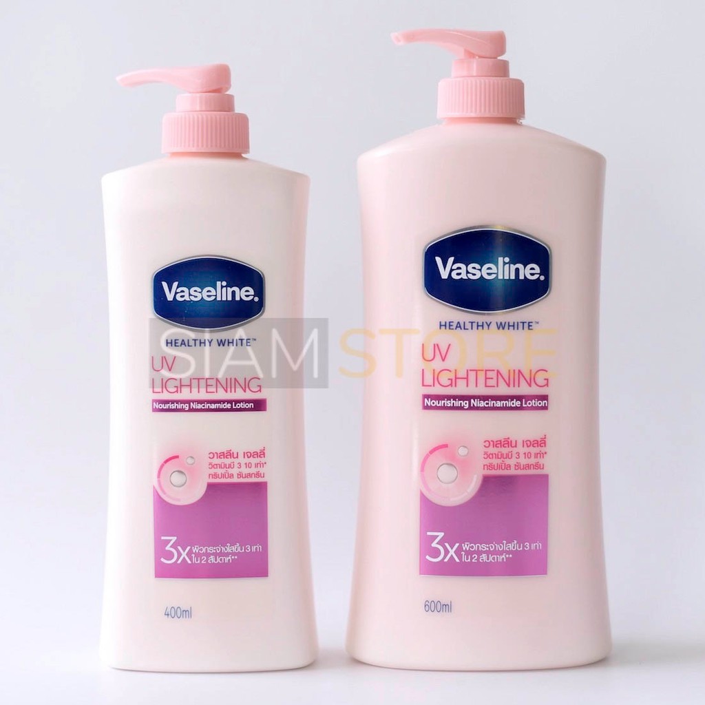 Sữa Dưỡng Thể Trắng Hồng Vaseline UV Lightening 3X Thái Lan 400ml - 600ml (Vasalin Vaselin)