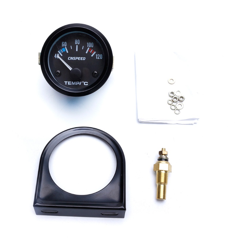 Bộ Đồng Hồ Đo Nhiệt Độ Nước Có Đèn LED Kỹ Thuật Số Màu Đen 2 52mm 40-120 Cho Xe Hơi°C Mới Áo Thun In Hình Thời Trang Năng Động