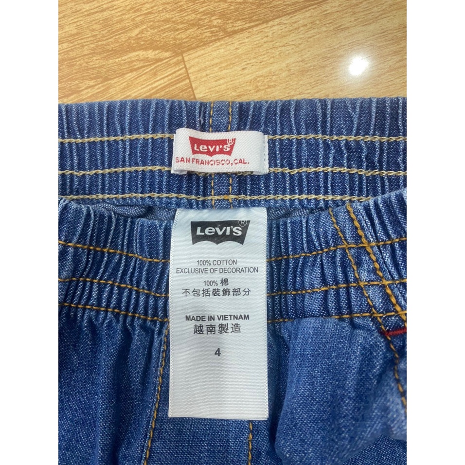 Quần short jean bé trai