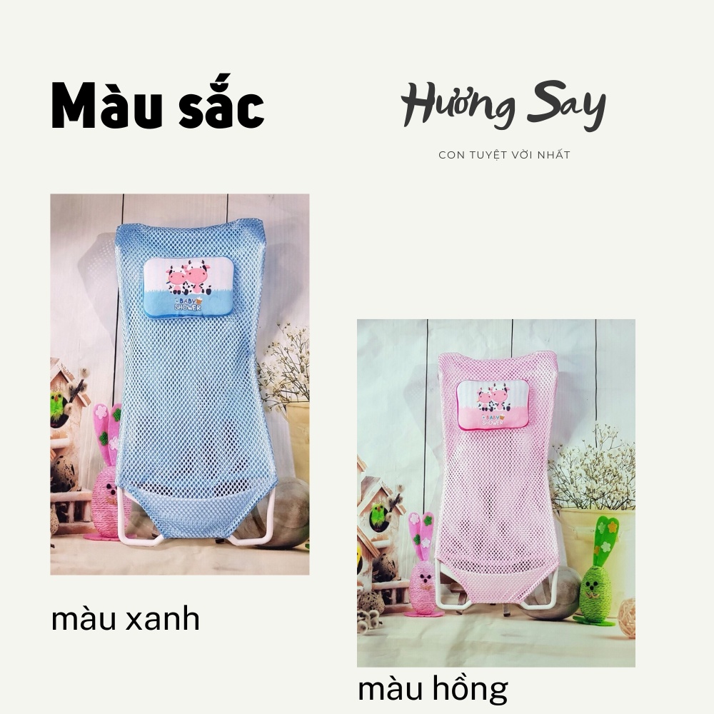 Lưới tắm có gối cho bé