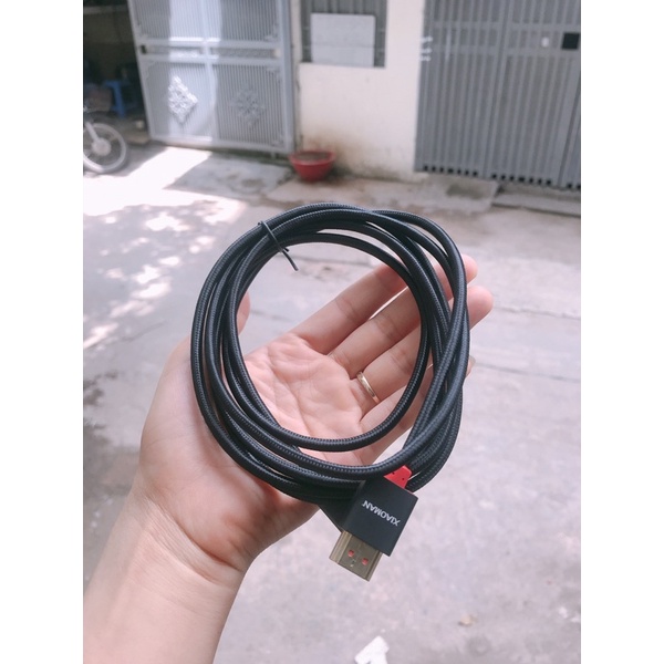 Dây Cáp Tín Hiệu Hdmi XIAOMAN Dài 2m Chuẩn 4K Chất Lượng Cao ,Bọc Dù Siêu Bền
