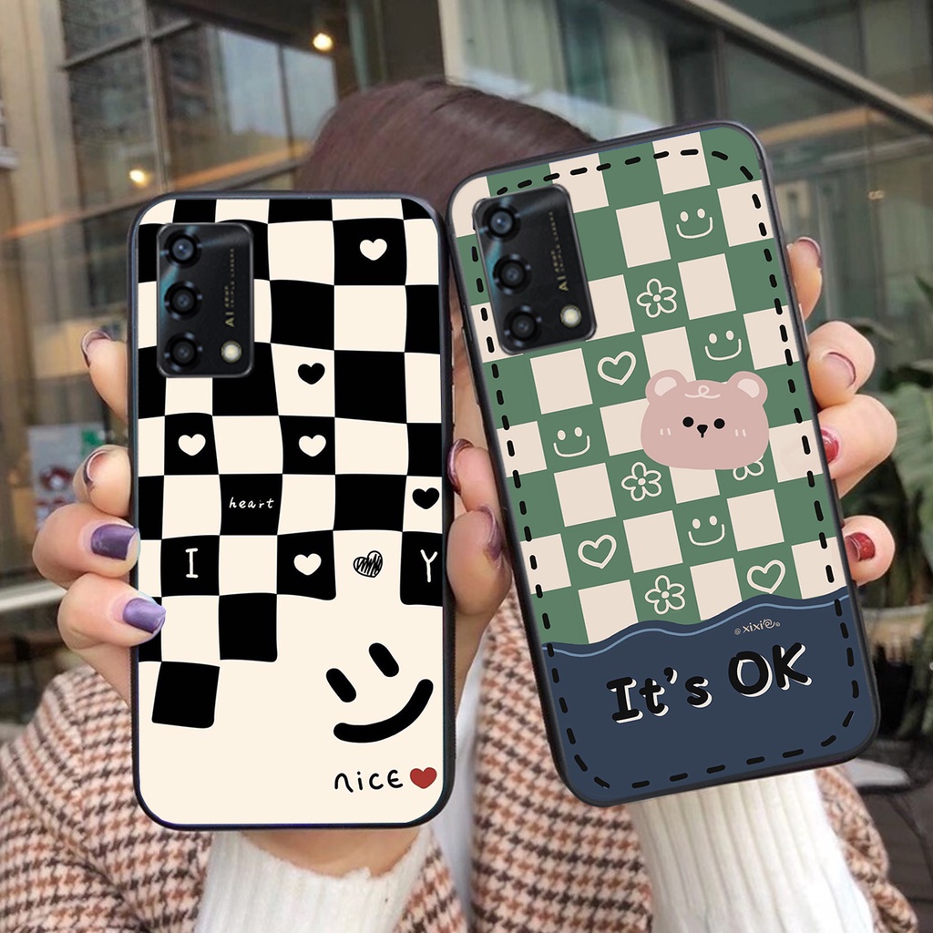 Ốp lưng Oppo A54 - Oppo A55 4G 5G - Oppo A74 - Oppo A95 - Oppo a94  gấu bearbrick in hình thể thao cá tính,siêu cute
