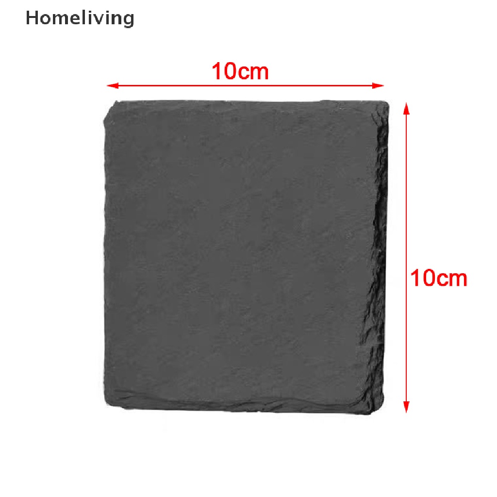 Tấm Lót Ly Hình Trái Tim Bằng Đá Slate Tự Nhiên Dùng Làm Quà Tặng Valentine