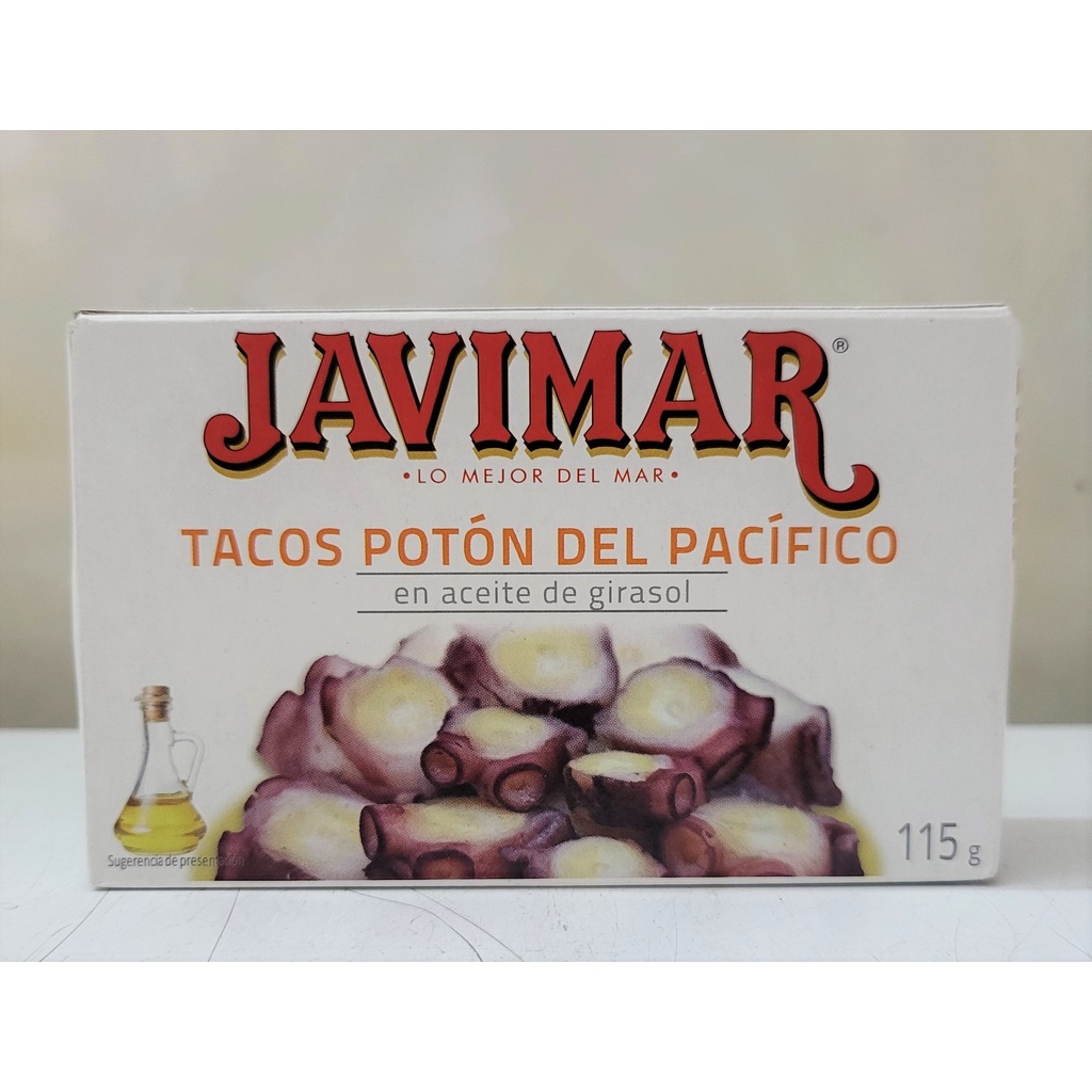 [Hộp 115g – NGÂM DẦU] RÂU MỰC ĐẠI DƯƠNG CẮT LÁT [Spain] JAVIMAR Squid Legs Sliced in Sunflower Oil (tgc)