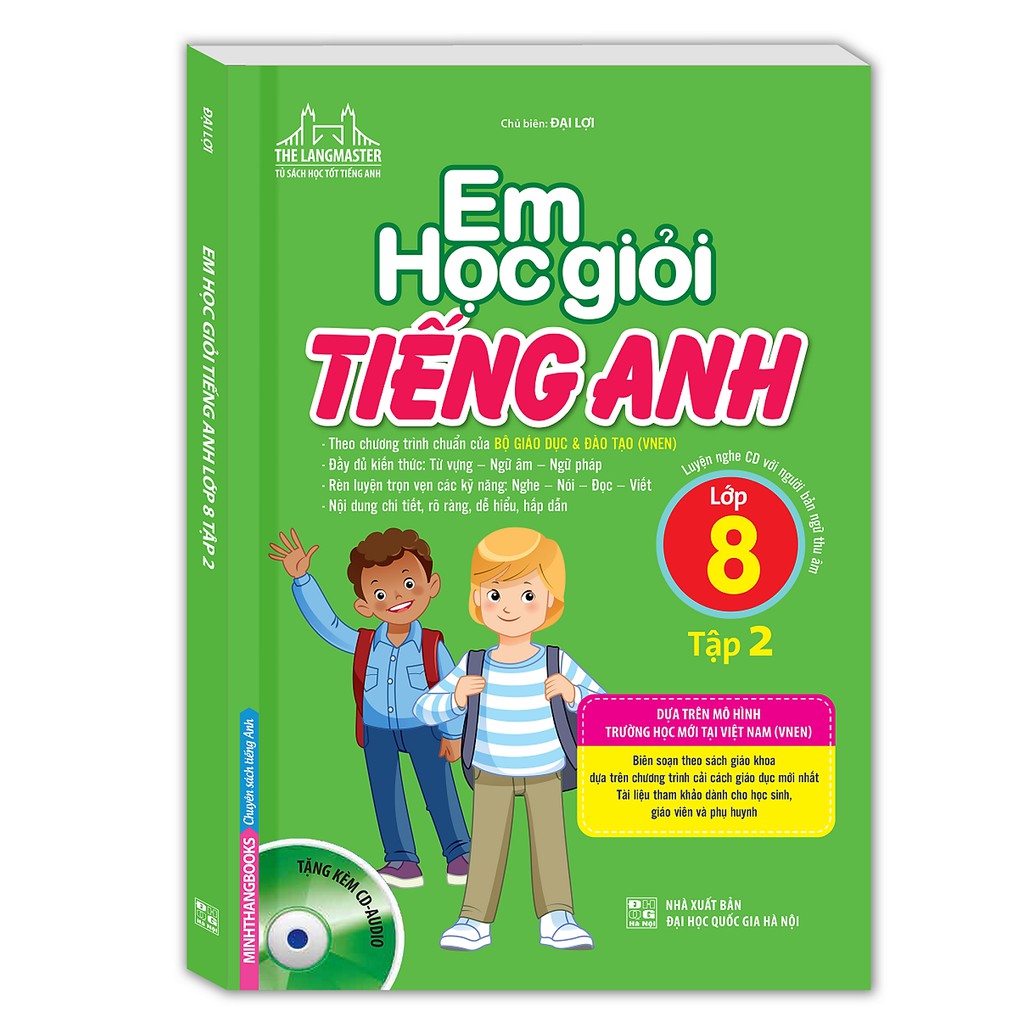 Sách - The Langmaster - Em Học Giỏi Tiếng Anh Lớp 8 - Tập 2