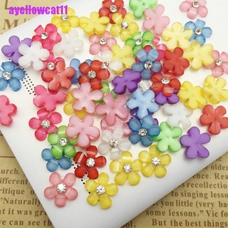 Set 20 hoa nhựa 10mm trang trí điện thoại / sổ tay đám cưới diy