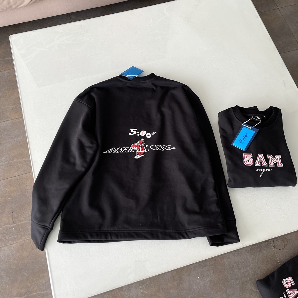 Áo Sweater 5AM ss4.2 họa tiết bóng chày