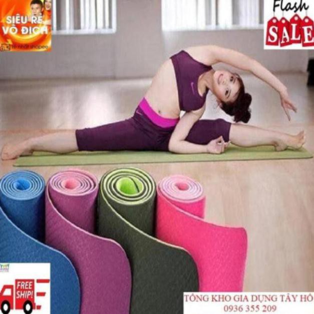 THẢM TẬP YOGA TPE 2 LỚP