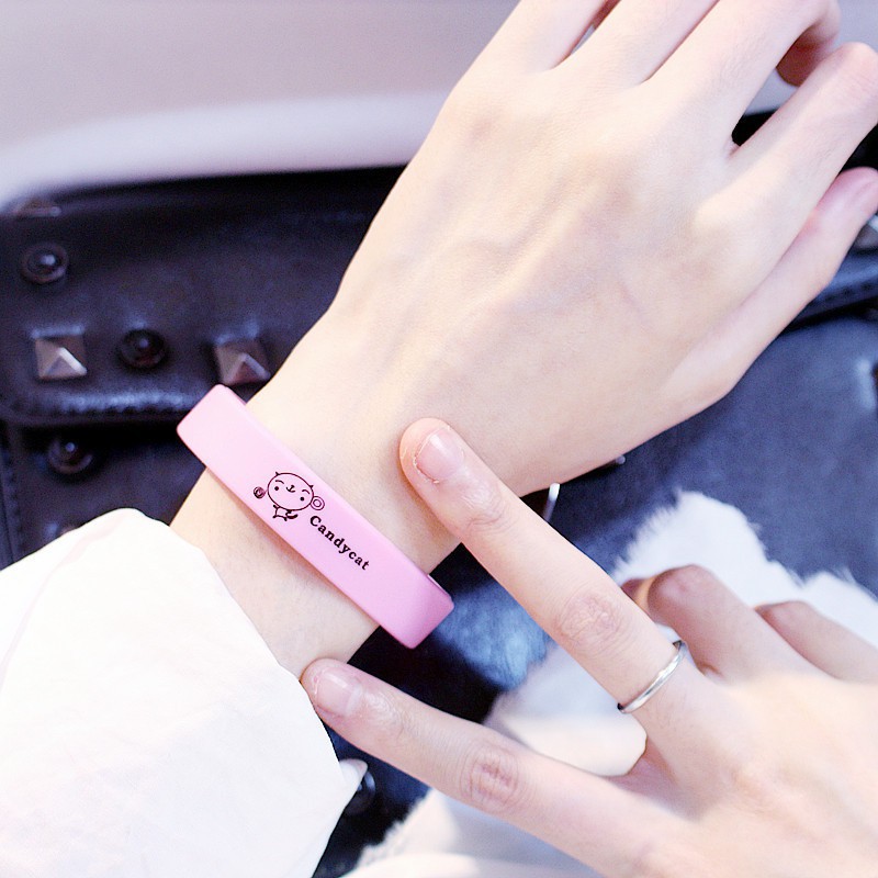 (Giá sỉ) Vòng tay silicon CanDyCat phong cách Hàn