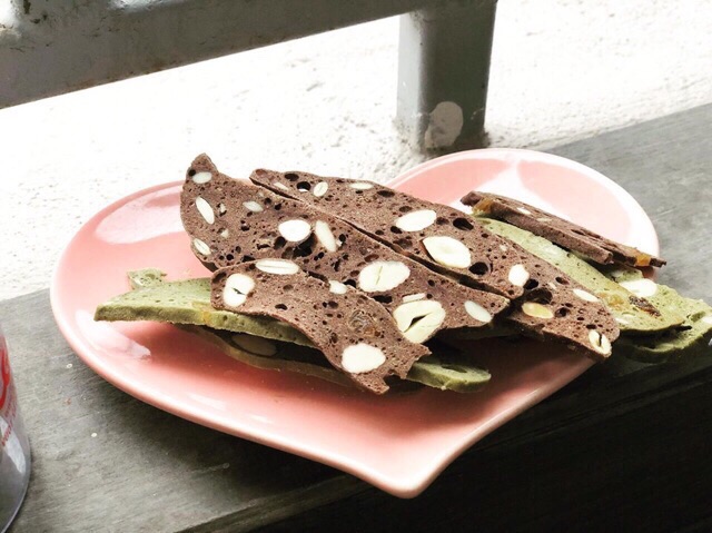 Bánh WHEY Biscotti ăn kiêng mix 3 vị: choco, matcha, vanilla