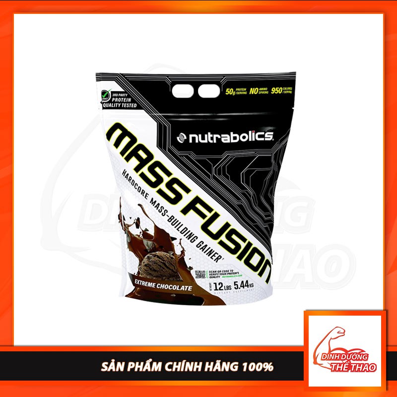 Sữa Tăng Cân Tăng Cơ Nutrabolics Mass Fusion 12lbs - Chính Hãng 100%