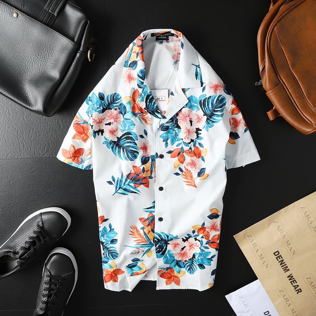 Sơ mi họa tiết mùa hè