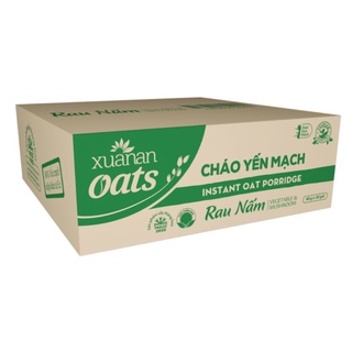 Thùng 30 gói cháo yến mạch Xuân An vị rau nấm x 40g