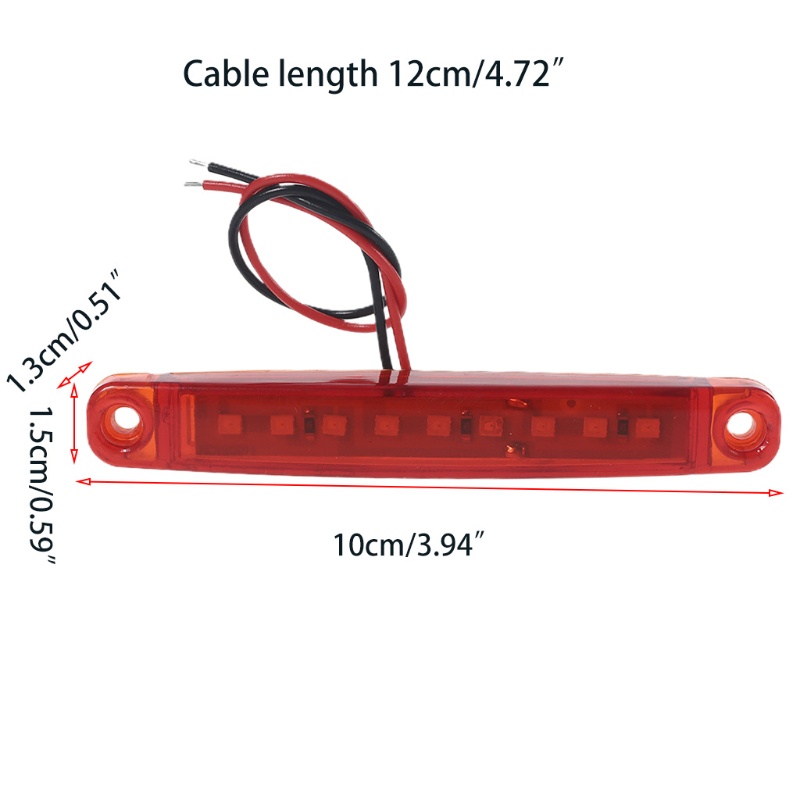 Bộ 10 Đèn LED 9 Bóng 12V Chất Lượng Cao Cho Xe Hơi Xe Tải RV