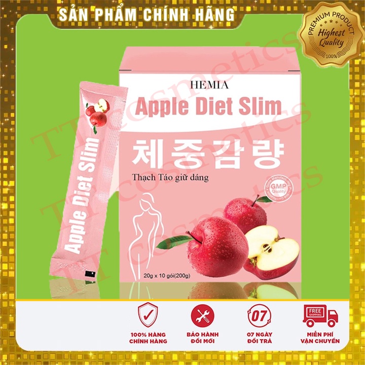 Thạch táo giảm cân HEMIA hàn quốc, thạch táo hemia giảm cân an toàn hiệu quả
