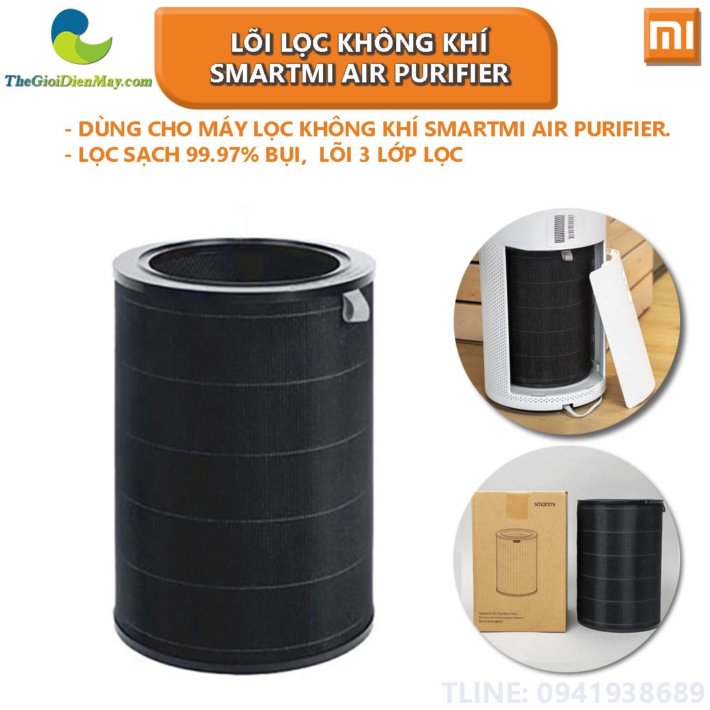 Lõi lọc không khí cho máy Lọc không khí Xiaomi Smartmi Air Purifier - Shop Thế Giới Điện Máy