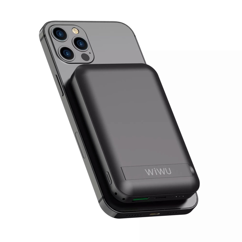 Pin dự phòng Wiwu Snap Cube 10.000mAh sạc nhanh Magsafe 15W , PD 20W , USB A 22.5W cho iPhone 12 và iPhone 13