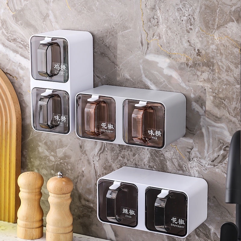 Hộp đựng gia vị treo tường