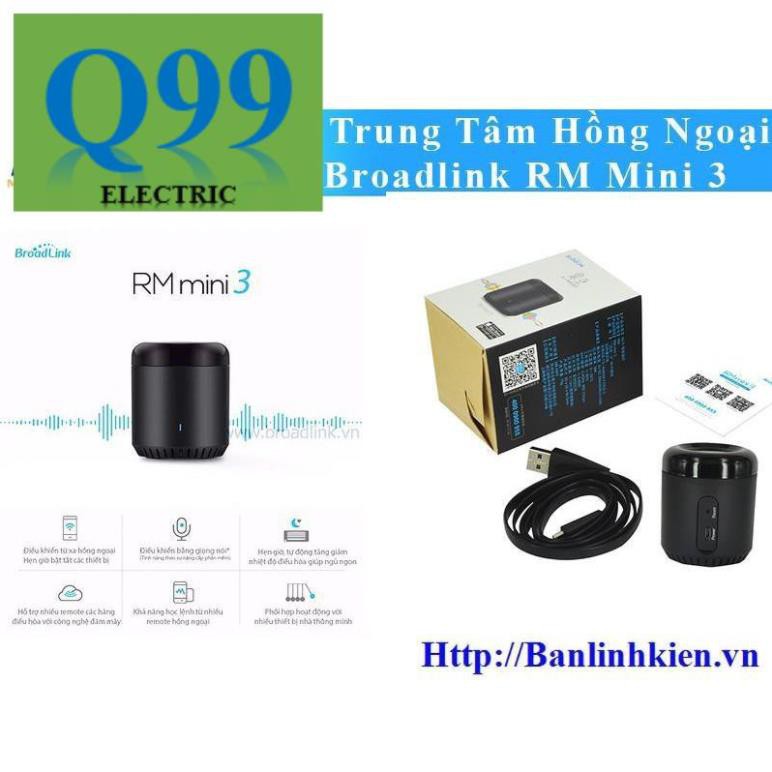 [Giá rẻ] [Q99] Bộ Trung Tâm Hồng Ngoại Broadlink RM Mini 3 Zin