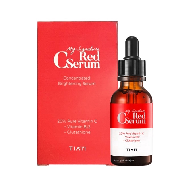 Bộ sản phẩm dưỡng trắng , dưỡng thâm do mụn , tàn nhang , làm đều màu da serum toners cream Tiam My Signature Red C | BigBuy360 - bigbuy360.vn