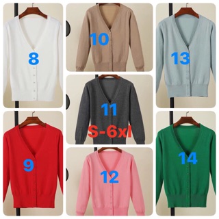 (ORDER) Áo len cardigan BIG SIZE (S-6XL)
