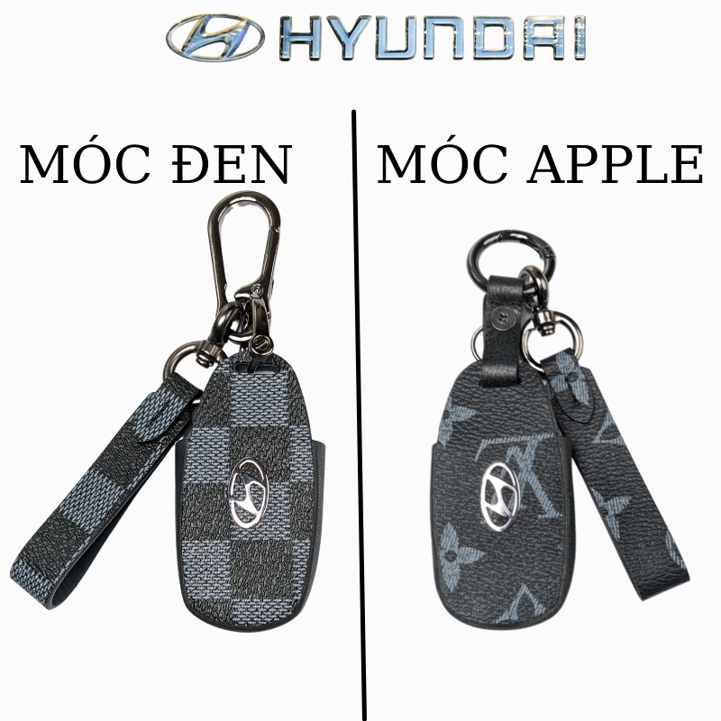 Bao Da Chìa Khóa Hyundai  Accent,Hyundai Santafe,Hyundai Kona (HC3)