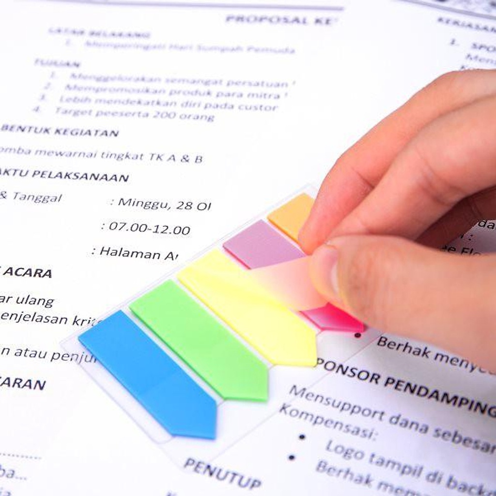 Miếng phân trang mũi tên 25 miếng x 5 màu Gstar