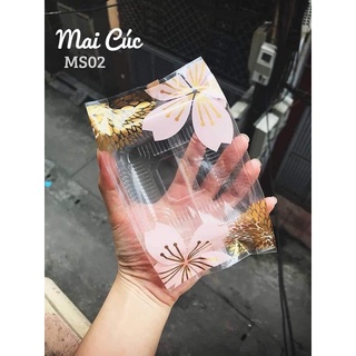100 bộ khay kèm túi mẫu mai cúc 150g,200g