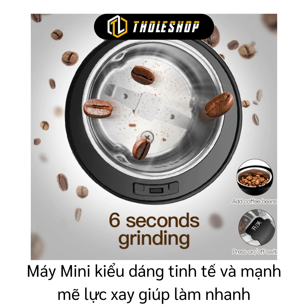 Máy Xay Cà Phê - Máy Xay Hạt Cafe, Hạt Tiêu, Ngũ Cốc, Đậu Nành Mini Cầm Tay 9585