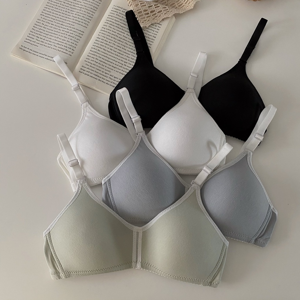 NUZIRO  Áo ngực không gọng  vải cotton không lộ đường may thời trang mùa hè cho nữ