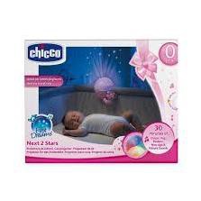 Đèn ngủ gắn cũi phát nhạc Gấu hồng Chicco