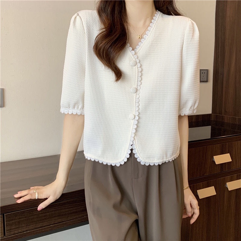 Áo Sơ Mi Ngắn Tay Thiết Kế Ngọt Ngào Thời Trang  tao bao
