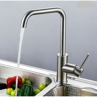 Vòi chén nóng lạnh inox 304,vòi rửa bát inox,vòi chậu chén inox 304, không gỉ, giá rẻ, 3001
