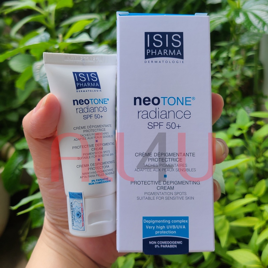 [CHÍNH HÃNG CÓ TEM] ISIS Pharma Neotone Radiance SPF50+ 30mL - Kem Dưỡng Trắng Da Kết Hợp Với Chống Nắng.