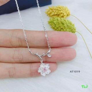 Dây chuyền hoa mai bạc ý 925