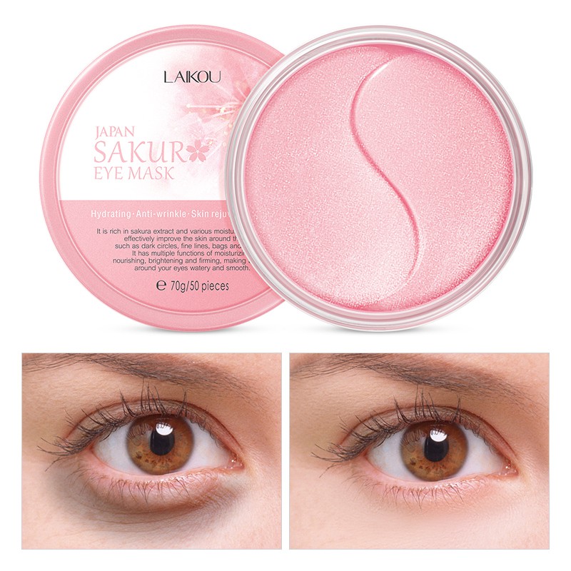 50 cái Mặt nạ mắt LAIKOU Sakura Loại bỏ quầng thâm Chống nhăn giữ ẩm cho mắt 70g | BigBuy360 - bigbuy360.vn
